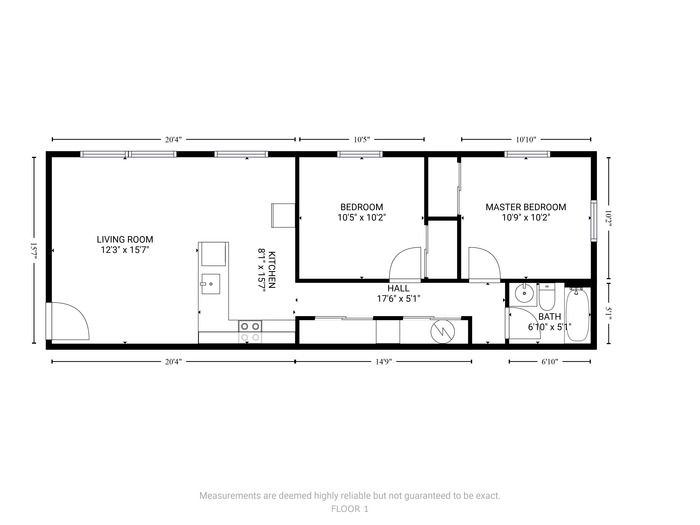 2 Bedroom Floor Plan Image